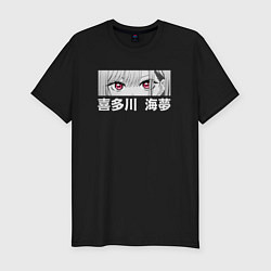 Футболка slim-fit Глаза Китагавы, цвет: черный