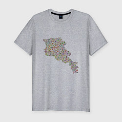 Футболка slim-fit Armenia Country, цвет: меланж