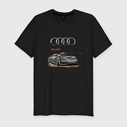 Мужская slim-футболка Audi Racing team