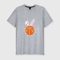 Футболка slim-fit Basketball Bunny, цвет: меланж