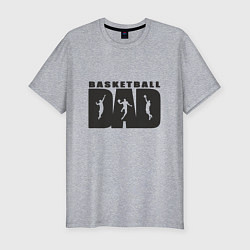 Футболка slim-fit Dad Basketball, цвет: меланж