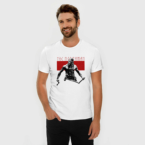 Мужская slim-футболка Amleth / Белый – фото 3