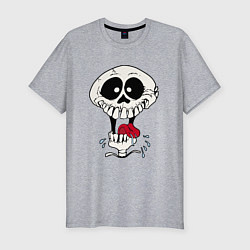 Футболка slim-fit Smile Hype Skull, цвет: меланж