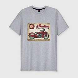 Футболка slim-fit Indian motorcycle 1901, цвет: меланж
