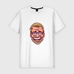 Футболка slim-fit Klopp Smile, цвет: белый