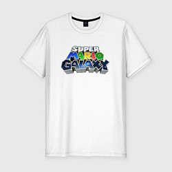 Футболка slim-fit Super Mario Galaxy logo, цвет: белый