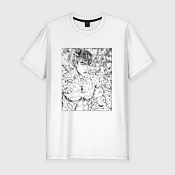 Футболка slim-fit Гатс Берсерк, цвет: белый