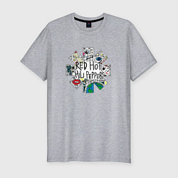 Футболка slim-fit RHCP - Really High & Crazy People, цвет: меланж