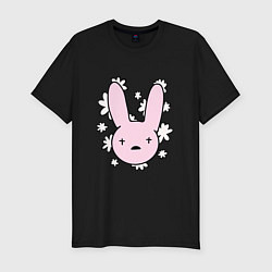 Футболка slim-fit Bad Bunny Floral Bunny, цвет: черный