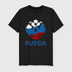 Футболка slim-fit Russia, цвет: черный