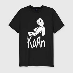 Футболка slim-fit Korn КоРн, цвет: черный