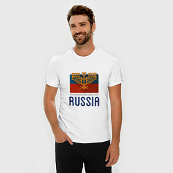 Футболка slim-fit Russia - Союз, цвет: белый — фото 2