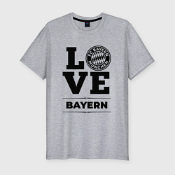 Футболка slim-fit Bayern Love Классика, цвет: меланж