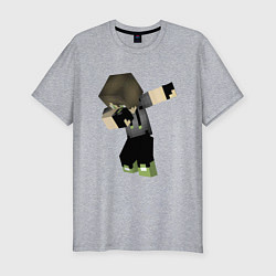 Футболка slim-fit Minecraft Dab Hero, цвет: меланж