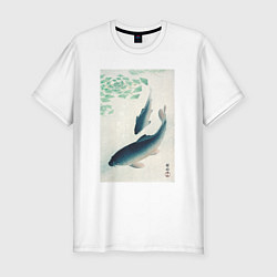 Футболка slim-fit Carp or Koi, цвет: белый