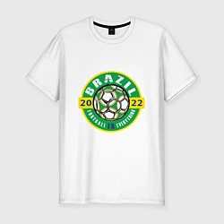 Футболка slim-fit Brazil 2022, цвет: белый