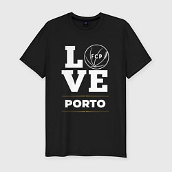 Футболка slim-fit Porto Love Classic, цвет: черный