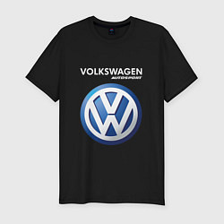 Футболка slim-fit VOLKSWAGEN Autosport, цвет: черный