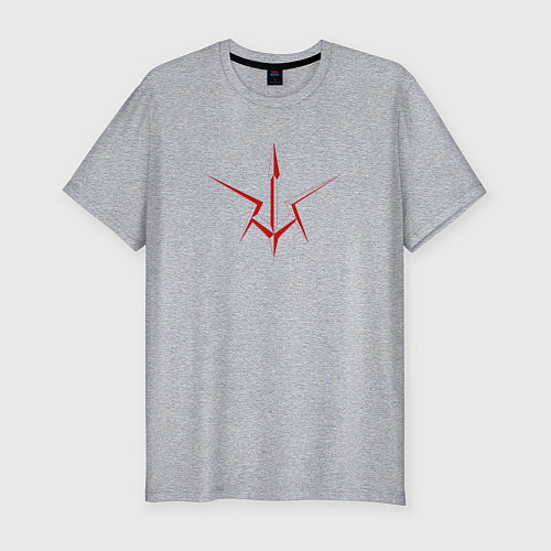 Мужская slim-футболка Code Geass Логотип / Меланж – фото 1
