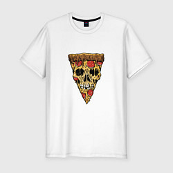 Футболка slim-fit Pizza - Skull, цвет: белый