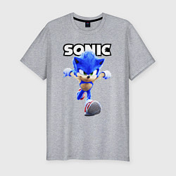 Футболка slim-fit Sonic the Hedgehog 2, цвет: меланж