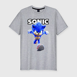 Футболка slim-fit Sonic the Hedgehog 2022, цвет: меланж