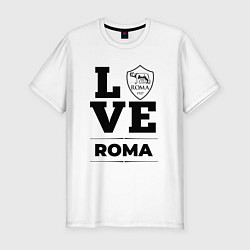 Мужская slim-футболка Roma Love Классика