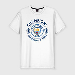 Мужская slim-футболка Manchester City Champions 20212022