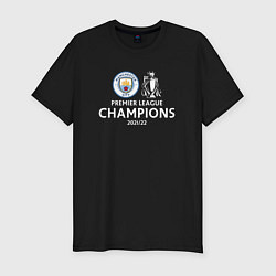 Футболка slim-fit Manchester City Champions сезон 20212022, цвет: черный