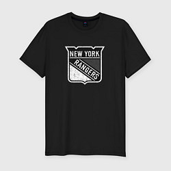 Футболка slim-fit New York Rangers Серый, цвет: черный