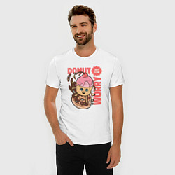 Футболка slim-fit Donut worry just flow, цвет: белый — фото 2