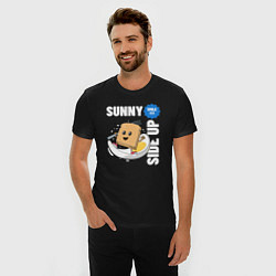 Футболка slim-fit Sunny side up, цвет: черный — фото 2