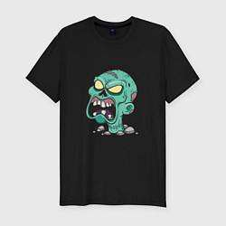 Футболка slim-fit Scary Zombie, цвет: черный