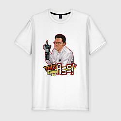 Футболка slim-fit AVGN - Angry Video Game Nerd, цвет: белый