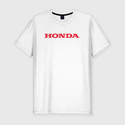 Футболка slim-fit HONDA ХОНДА LOGO спина, цвет: белый