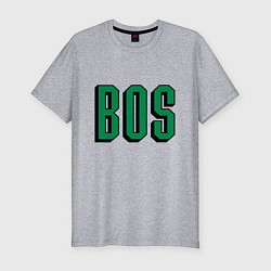 Футболка slim-fit BOS - Boston, цвет: меланж