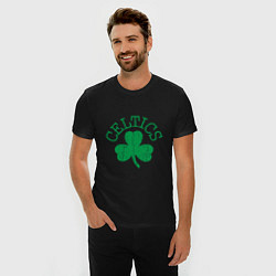 Футболка slim-fit Basketball - Celtics, цвет: черный — фото 2