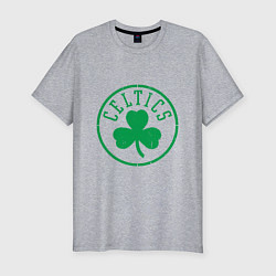 Футболка slim-fit Celtics - Селтикс, цвет: меланж