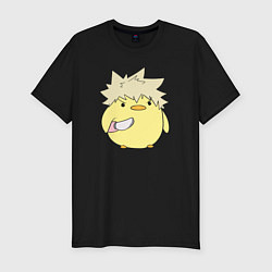 Футболка slim-fit Опасный Бакуго My Hero Academia, цвет: черный