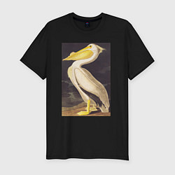 Футболка slim-fit American White Pelican Пеликан, цвет: черный