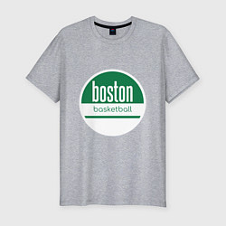 Футболка slim-fit Boston Basketball, цвет: меланж