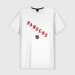 Футболка slim-fit New York Rangers NHL, цвет: белый