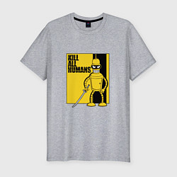 Футболка slim-fit Bender - Kill Bill, цвет: меланж