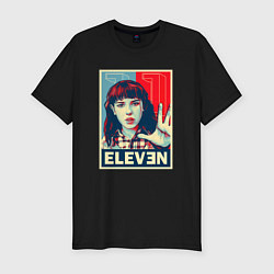 Футболка slim-fit Stranger Things Eleven, цвет: черный