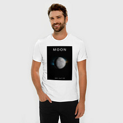 Футболка slim-fit Moon Луна Space collections, цвет: белый — фото 2