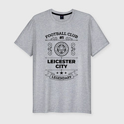 Футболка slim-fit Leicester City: Football Club Number 1 Legendary, цвет: меланж