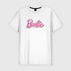 Футболка slim-fit Barbie logo, цвет: белый