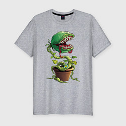 Футболка slim-fit Plant - Piranha, цвет: меланж