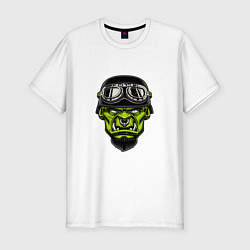 Футболка slim-fit MONSTER BIKER, цвет: белый