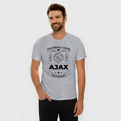 Футболка slim-fit Ajax: Football Club Number 1 Legendary, цвет: меланж — фото 2